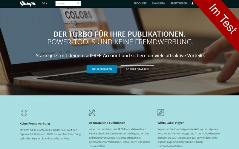 YUMPU Publishing unter die Lupe genommen – Testbericht
