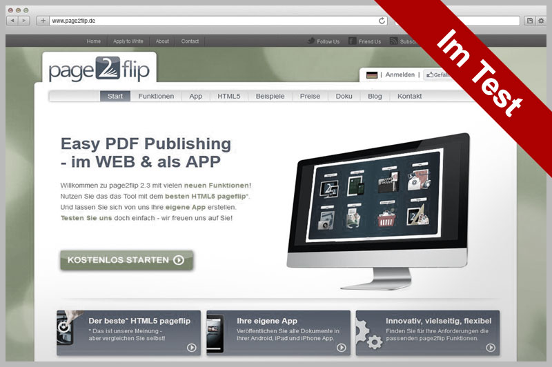 Page2flip – Wir haben den Anbieter unter die Lupe genommen